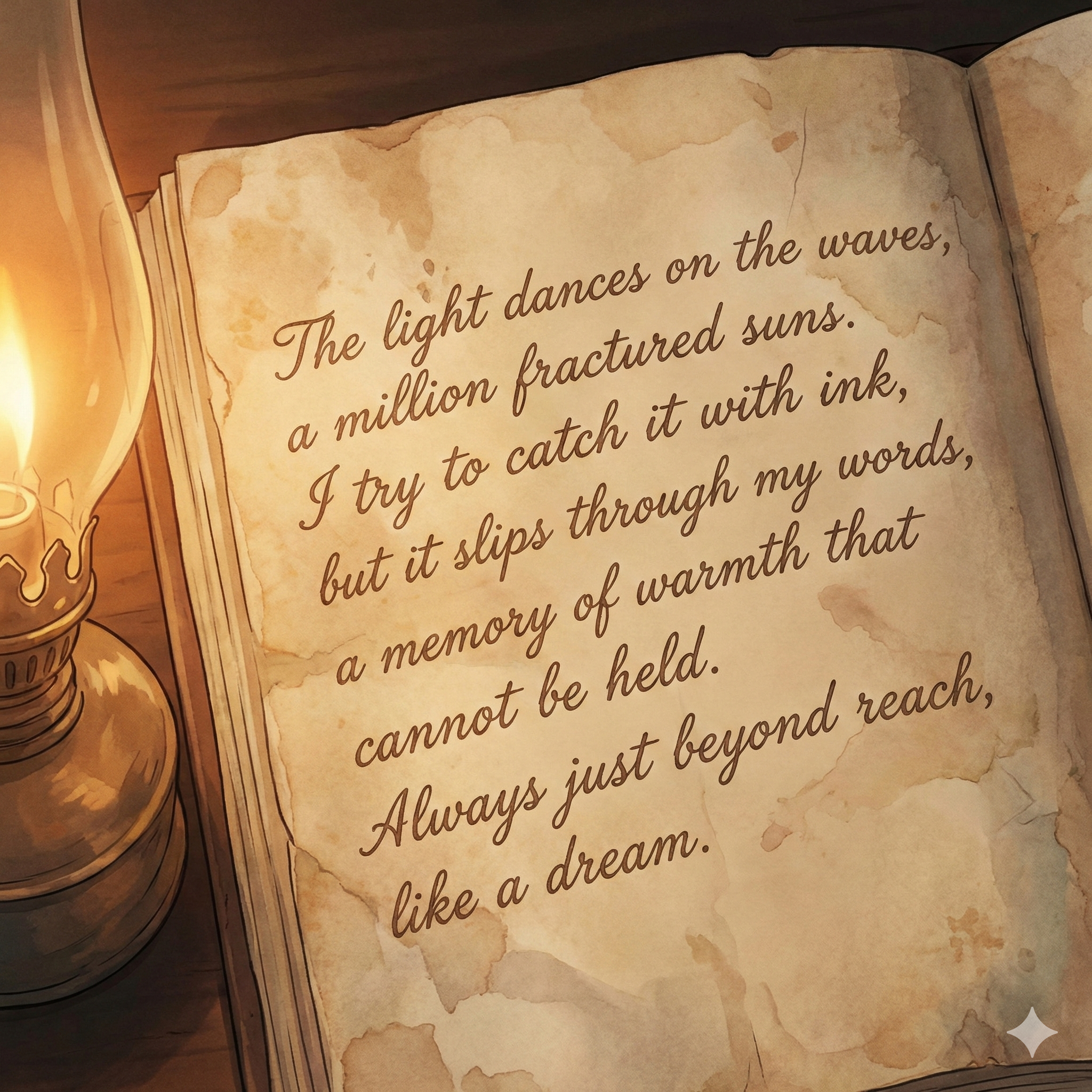 Opening illuminated text