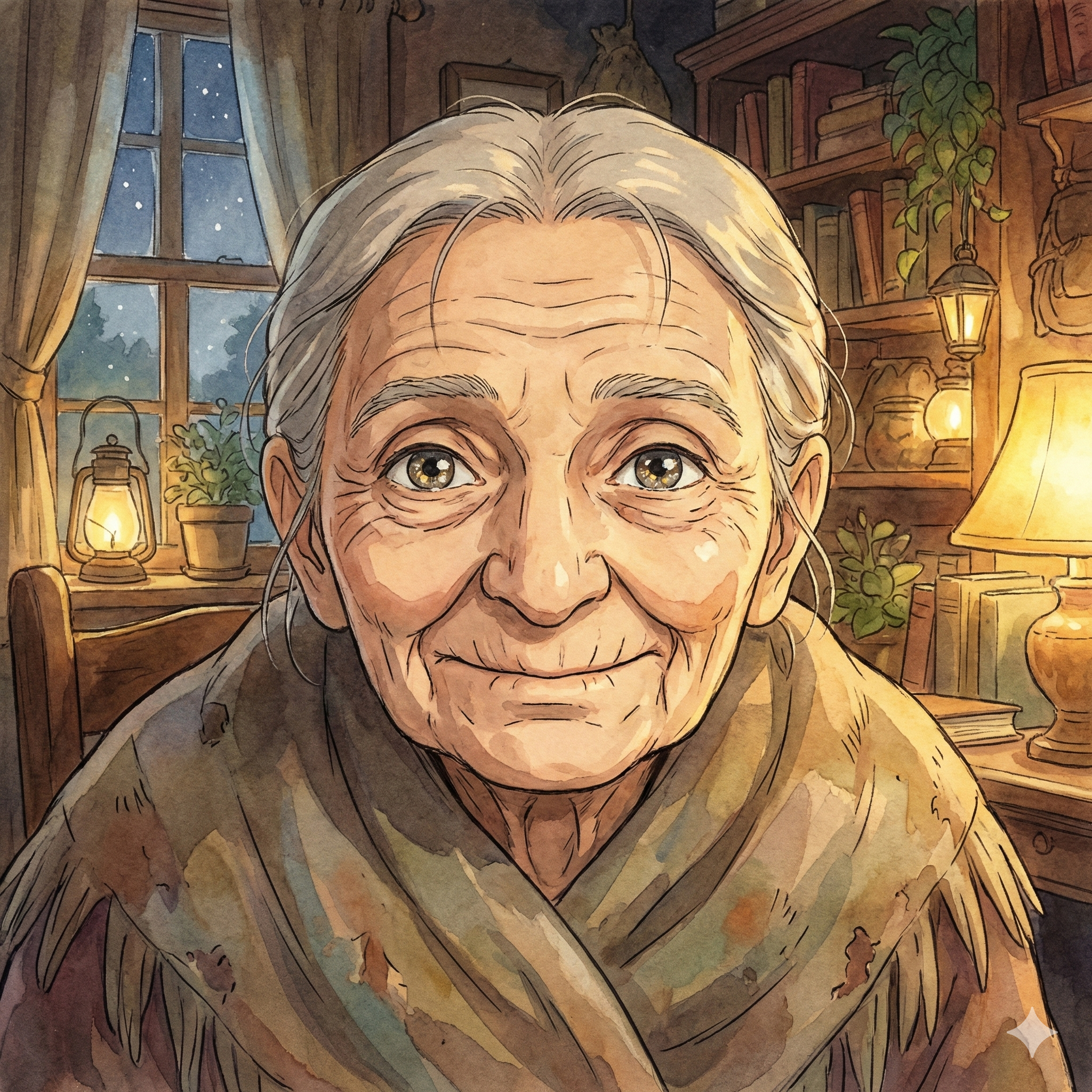 The lighthouse standing against the moving sky, the window of time sliding forward